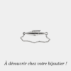 Fermoir Ogive or blanc Classique pour bracelet