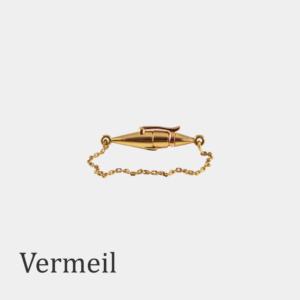 4-Fermoir Ogive vermeil Classique pour bracelet